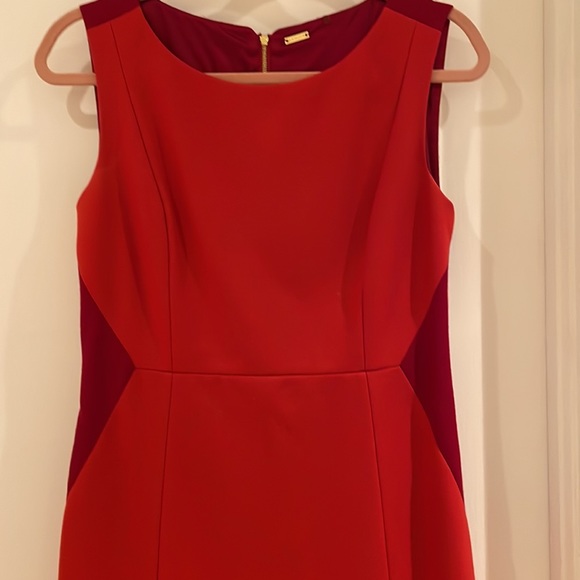 Classy Elie Tahari red wood dress - Picture 5 of 10